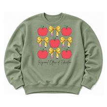 Load image into Gallery viewer, ROE 13 Apples and Bows Crew Sweatshirt