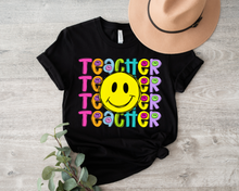 Load image into Gallery viewer, Stacked Smiley Teacher
