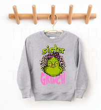 Load image into Gallery viewer, Sister and Brother Green Christmas Monster
