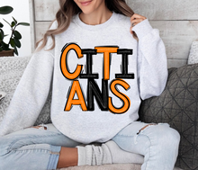 Load image into Gallery viewer, Doodle Spirit Wear Adult Warriors, Falcons, Tigers, Citians, Annies, Orphans, Grand Prairie Wildcats
