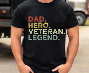 Dad Hero Veteran Legend
