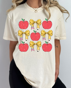 Apple Bows Distressed Adult