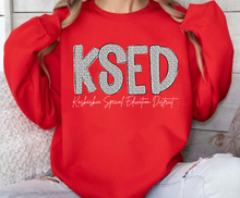 Load image into Gallery viewer, KSED Dalmatian Crew Sweatshirt
