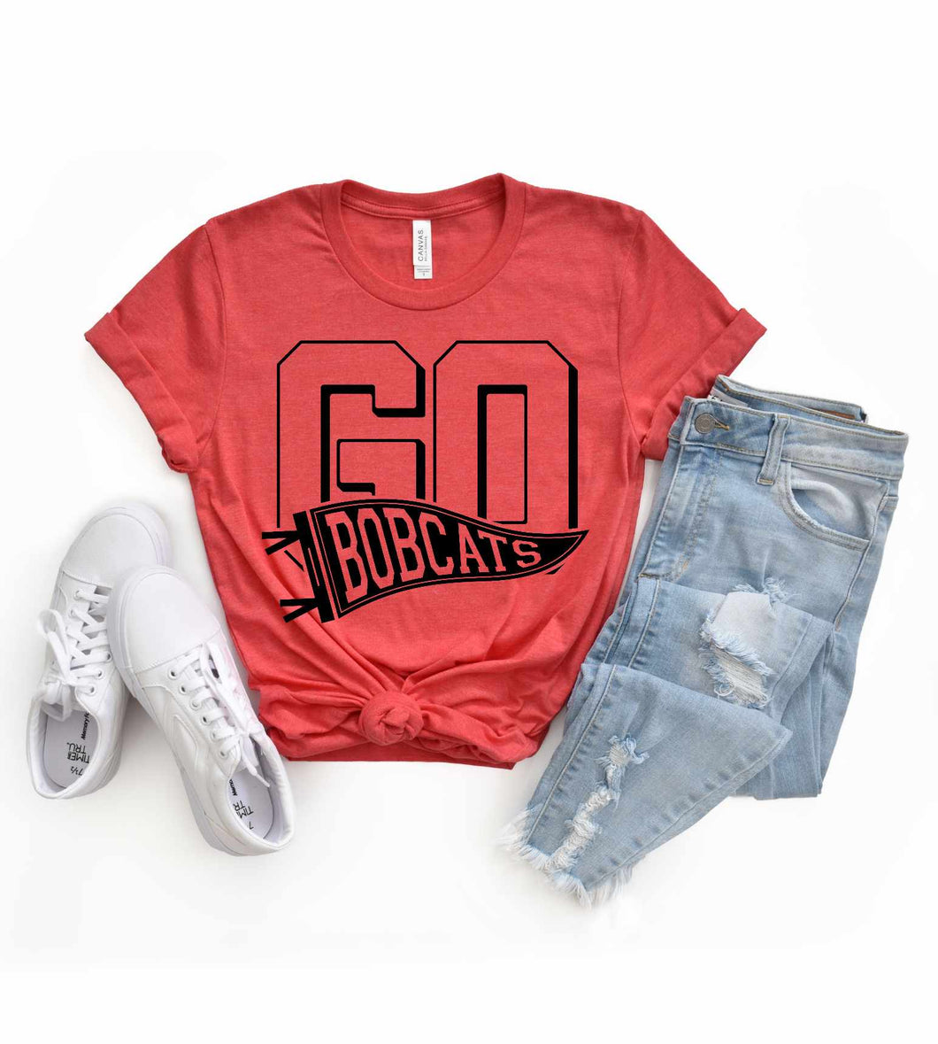 GO Bobcats Red and Black