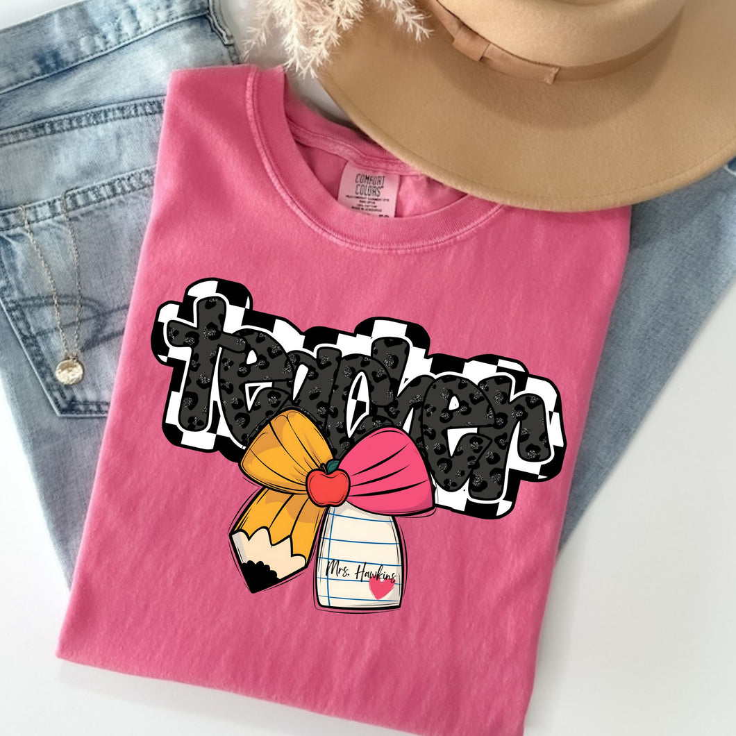 Teacher Bow Custom