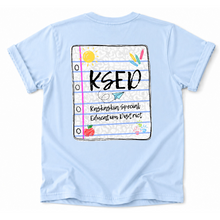 Load image into Gallery viewer, KSED Notebook Back Tee Version
