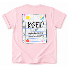 Load image into Gallery viewer, KSED Notebook Back Tee Version
