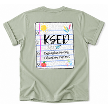 Load image into Gallery viewer, KSED Notebook Back Tee Version
