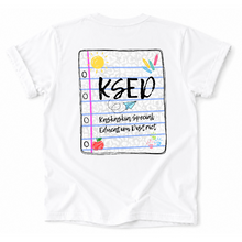 Load image into Gallery viewer, KSED Notebook Back Tee Version
