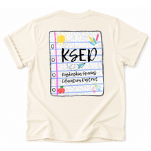 Load image into Gallery viewer, KSED Notebook Back Tee Version
