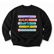 Load image into Gallery viewer, ROE 13 Stacked Pencils Crew Sweatshirt
