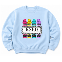 Load image into Gallery viewer, KSED Crayon Plate Sweatshirt

