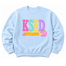 Load image into Gallery viewer, KSED Pencil Name Plate Sweatshirts
