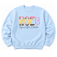 Load image into Gallery viewer, ROE 13 Pencil Letters Crew Sweatshirt
