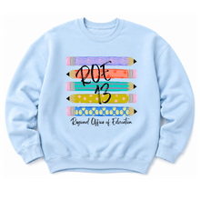 Load image into Gallery viewer, ROE 13 Stacked Pencils Crew Sweatshirt
