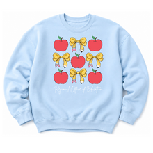 Load image into Gallery viewer, ROE 13 Apples and Bows Crew Sweatshirt
