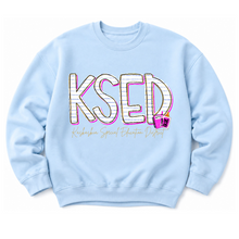 Load image into Gallery viewer, KSED Notebook and Supplies Sweatshirts
