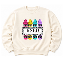Load image into Gallery viewer, KSED Crayon Plate Sweatshirt
