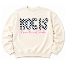Load image into Gallery viewer, ROE 13 Checkered Crew Sweatshirt
