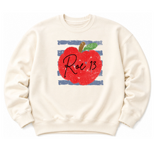 Load image into Gallery viewer, ROE 13 Distressed Apple Line Crew Sweatshirt
