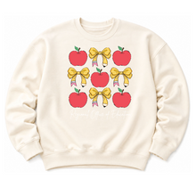 Load image into Gallery viewer, ROE 13 Apples and Bows Crew Sweatshirt
