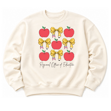 Load image into Gallery viewer, ROE 13 Apples and Bows Crew Sweatshirt
