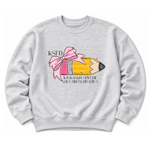 Load image into Gallery viewer, KSED Pencil and Bow Sweatshirt Options
