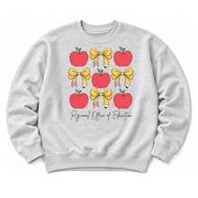 Load image into Gallery viewer, ROE 13 Apples and Bows Crew Sweatshirt
