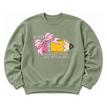 Load image into Gallery viewer, KSED Pencil and Bow Sweatshirt Options
