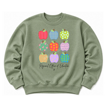 Load image into Gallery viewer, ROE 13 Stacked Apple Crew Sweatshirt
