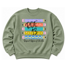 Load image into Gallery viewer, ROE 13 Stacked Pencils Crew Sweatshirt
