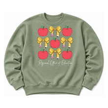 Load image into Gallery viewer, ROE 13 Apples and Bows Crew Sweatshirt
