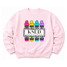 Load image into Gallery viewer, KSED Crayon Plate Sweatshirt
