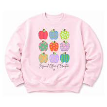 Load image into Gallery viewer, ROE 13 Stacked Apple Crew Sweatshirt

