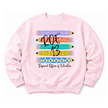 Load image into Gallery viewer, ROE 13 Stacked Pencils Crew Sweatshirt
