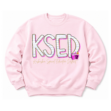 Load image into Gallery viewer, KSED Notebook and Supplies Sweatshirts
