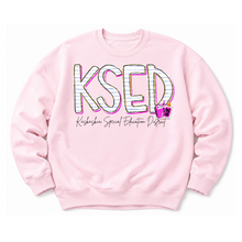 Load image into Gallery viewer, KSED Notebook Letters Sweatshirts
