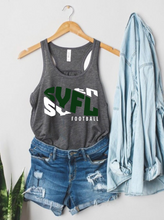 Load image into Gallery viewer, Wavy Mascot Racerback Tank Basic Print
