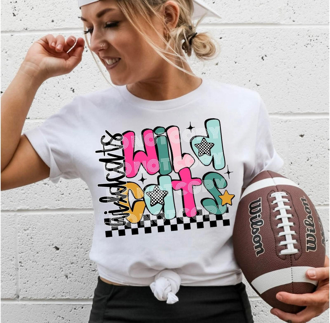 Colorful Doodle Checkered