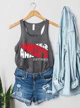Load image into Gallery viewer, Wavy Mascot Racerback Tank Basic Print

