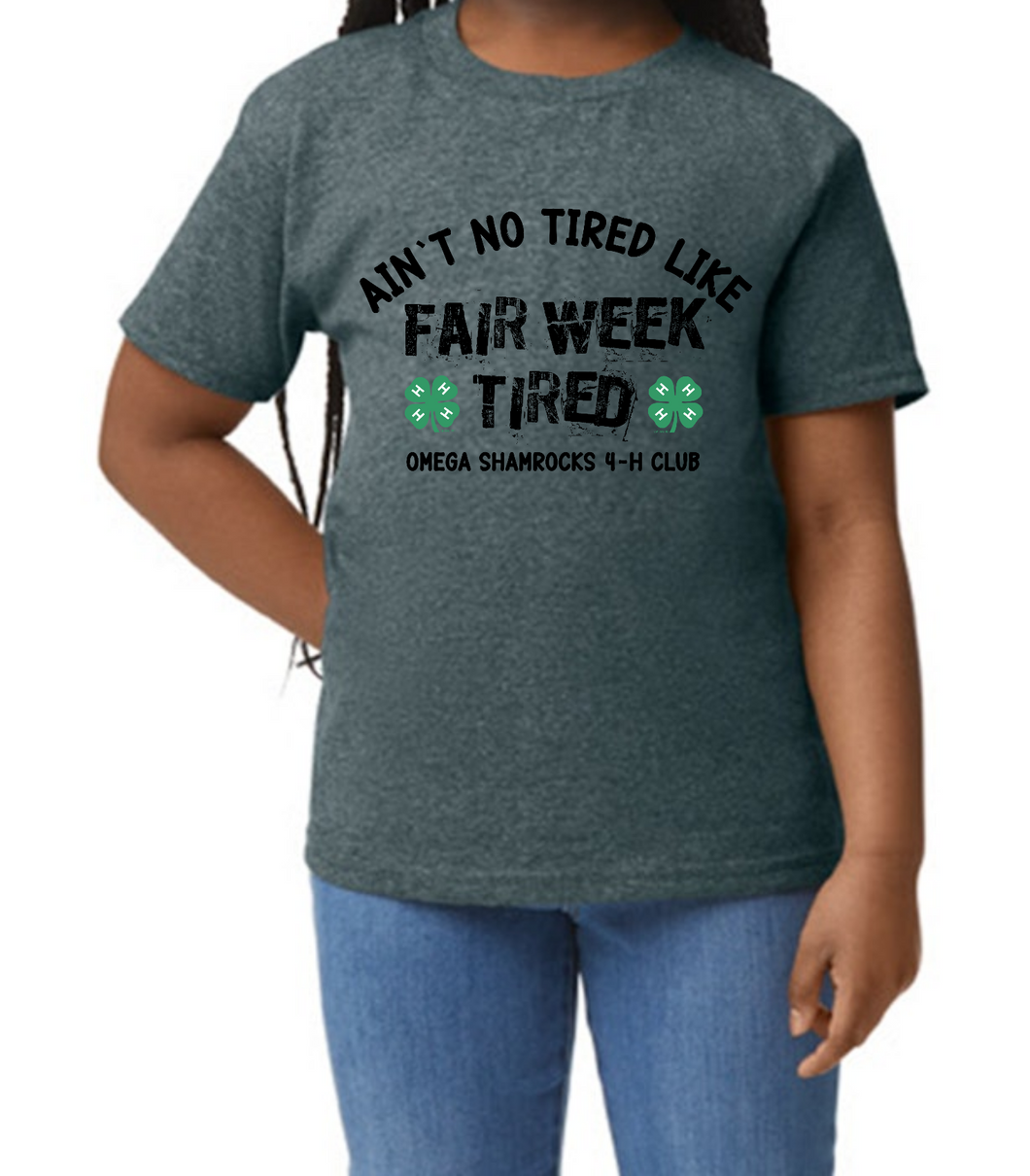 Ain't No Tired Like Fair Week Tired Dark Heather Gray