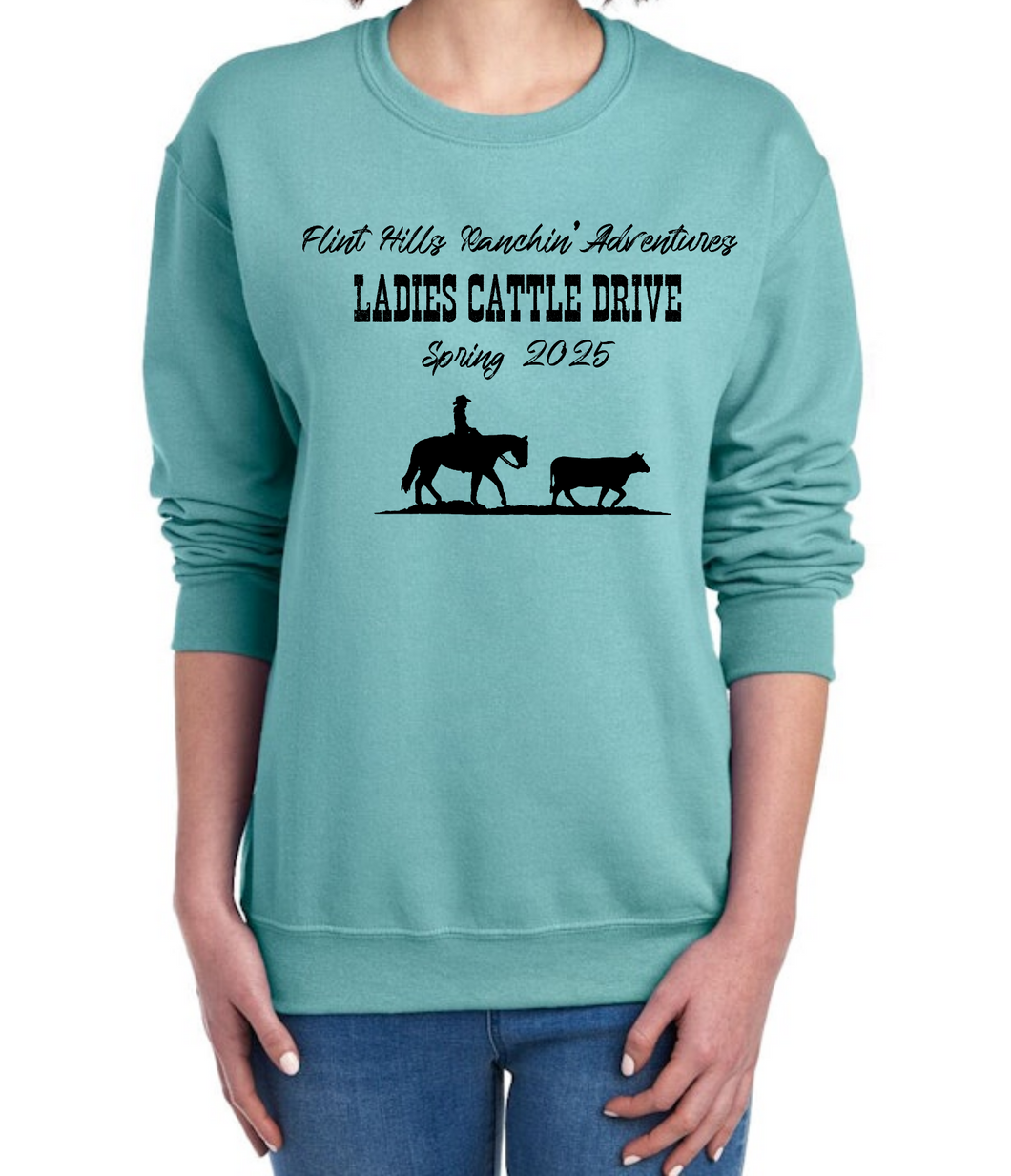 Flint Hills Spring Cattle Drive Light Turquoise
