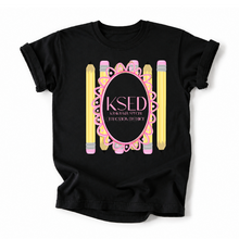 Load image into Gallery viewer, KSED Pink Pencil Frame Tee Version
