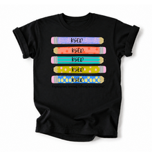 Load image into Gallery viewer, KSED Stacked Pencil Tee Version
