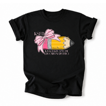 Load image into Gallery viewer, KSED Pencil And Bow Tee Version
