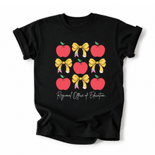 Load image into Gallery viewer, ROE 13 Apples and Pencil Bows Tee

