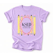 Load image into Gallery viewer, KSED Pink Pencil Frame Tee Version
