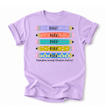 Load image into Gallery viewer, KSED Stacked Pencil Tee Version
