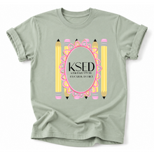 Load image into Gallery viewer, KSED Pink Pencil Frame Tee Version
