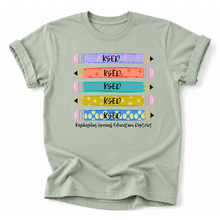 Load image into Gallery viewer, KSED Stacked Pencil Tee Version
